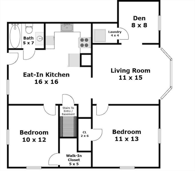 132 Myrtle St Unit 1, Waltham, MA 02453 - view of home floor plan