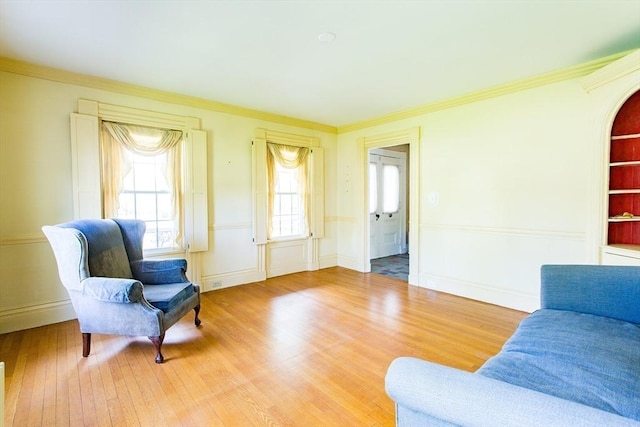 67 E Main St, West Brookfield, MA 01585 - sitting room featuring wood finished floors, crown molding, and baseboards