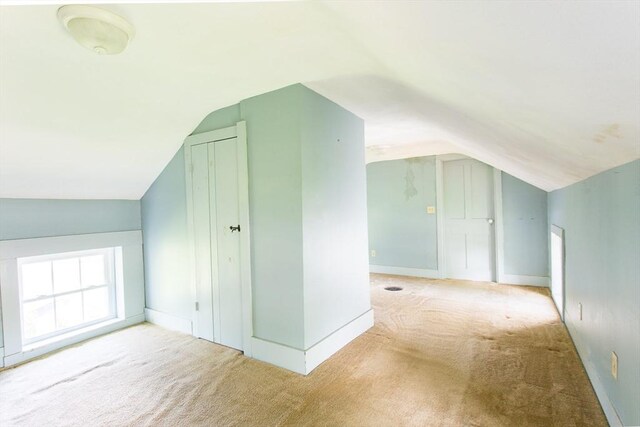 67 E Main St, West Brookfield, MA 01585 - additional living space with lofted ceiling, carpet floors, and baseboards