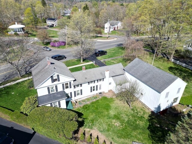 67 E Main St, West Brookfield, MA 01585 - aerial view of property and surrounding area