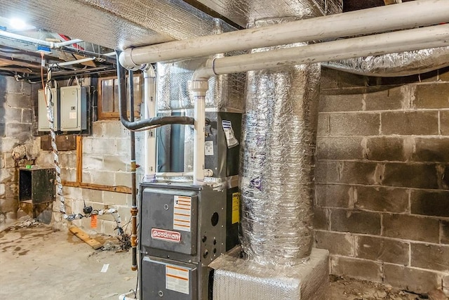 utility room with electric panel