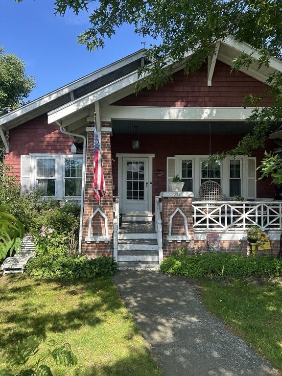 221 Summer St, Dighton, MA 02764 - view of front of house featuring covered porch