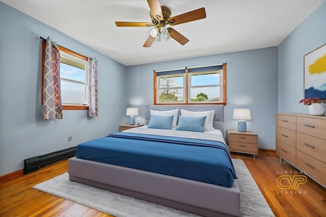 20 Roy St, Fairhaven, MA 02719 - bedroom featuring multiple windows, wood finished floors, and a ceiling fan