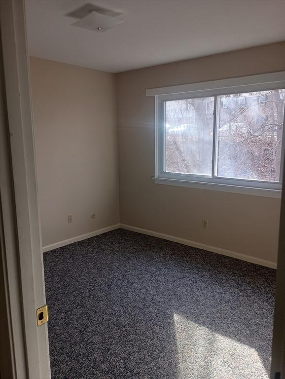 carpeted empty room with baseboards