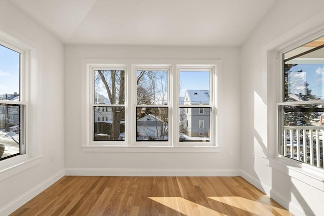 interior space with vaulted ceiling