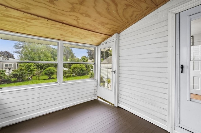 223 Warren St, Waltham, MA 02453 - unfurnished sunroom with vaulted ceiling and healthy amount of natural light