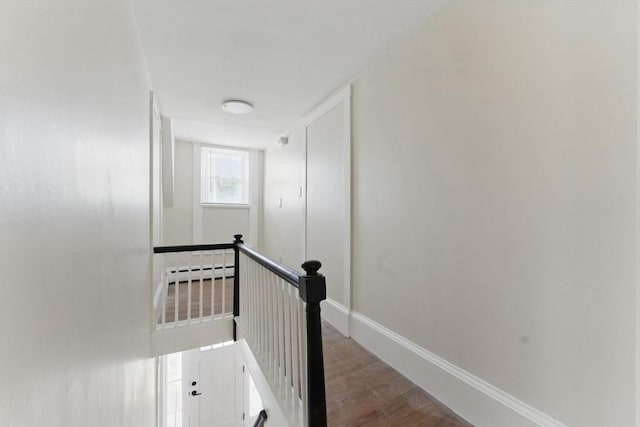 357 Granite St, Quincy, MA 02169 - stairs with wood finished floors and baseboards