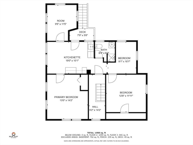 357 Granite St, Quincy, MA 02169 - view of property floor plan