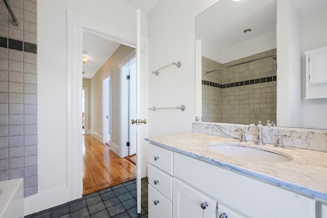 113 Taylor St Unit 1, Waltham, MA 02453 - bathroom featuring vanity and tile patterned floors