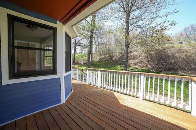 view of wooden terrace
