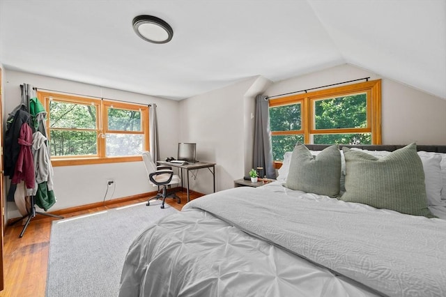 167 Green St, Abington, MA 02351 - bedroom with wood finished floors and vaulted ceiling