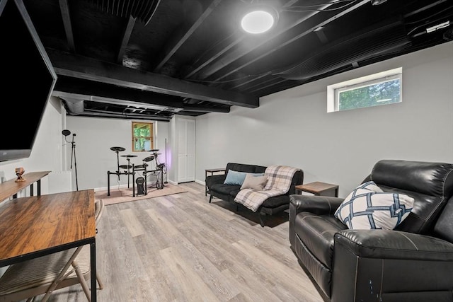 167 Green St, Abington, MA 02351 - living area with wood finished floors and plenty of natural light