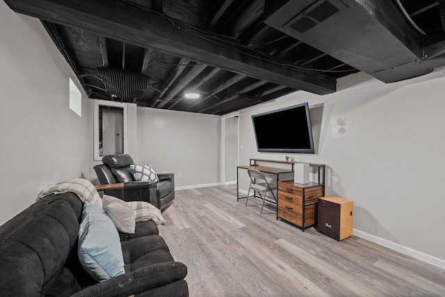 167 Green St, Abington, MA 02351 - living area with wood finished floors and baseboards