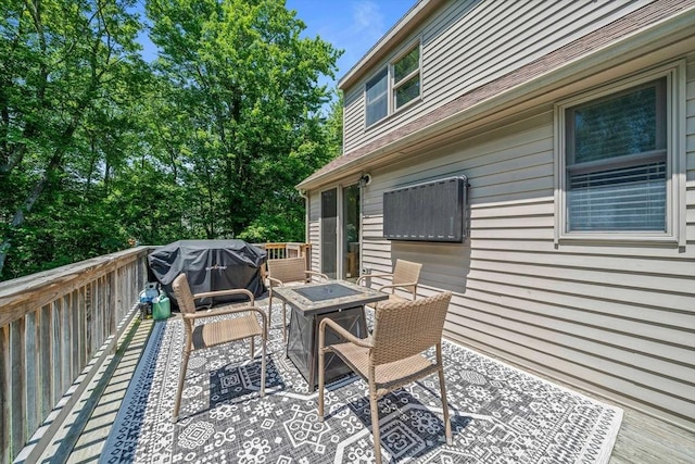 167 Green St, Abington, MA 02351 - wooden deck with grilling area