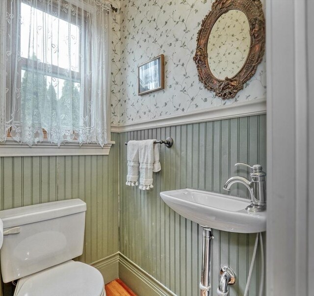 bathroom featuring toilet