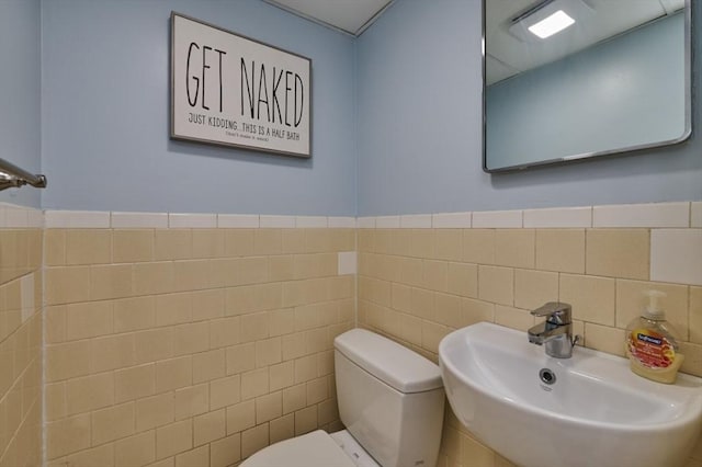10 Locust St, Burlington, MA 01803 - bathroom with tile walls and wainscoting
