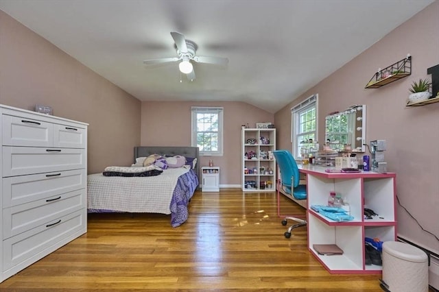 10 Locust St, Burlington, MA 01803 - bedroom with light wood-type flooring and vaulted ceiling