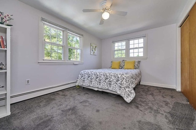 10 Locust St, Burlington, MA 01803 - carpeted bedroom featuring ceiling fan and a closet