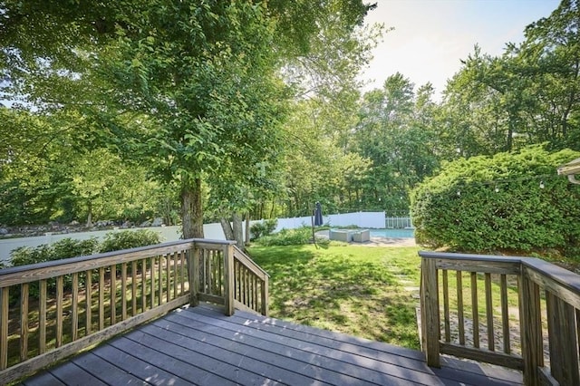 10 Locust St, Burlington, MA 01803 - wooden deck featuring a fenced backyard