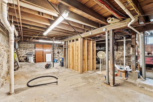 view of basement