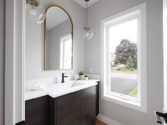 bathroom featuring vanity