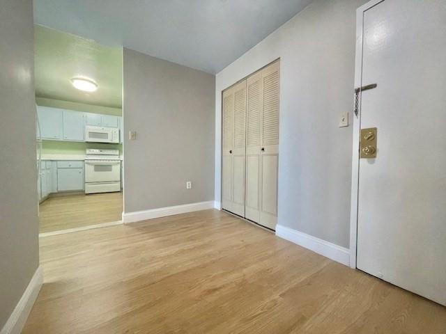 interior space featuring light hardwood / wood-style floors