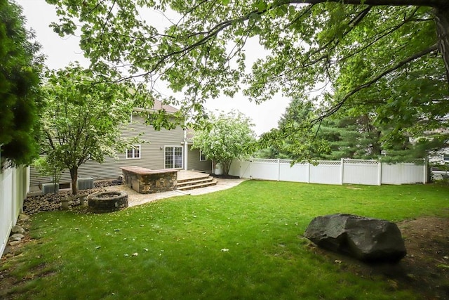 10 Morgan Cir, Holden, MA 01520 - view of yard featuring an outdoor fire pit