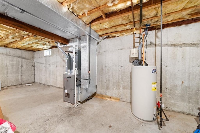 51 Spruce St Unit 51, Northbridge, MA 01534 - basement with gas water heater and heating unit