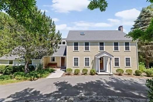 65 Myles View Dr, Duxbury, MA 02332 - colonial-style house with a chimney