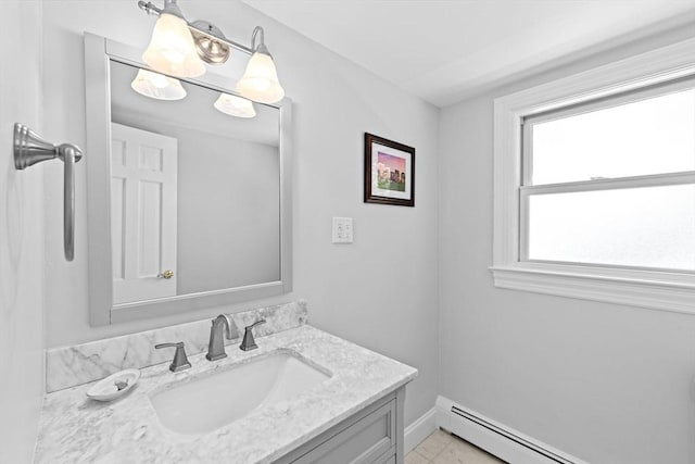 65 Myles View Dr, Duxbury, MA 02332 - bathroom with a baseboard heating unit and vanity