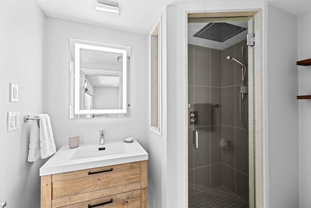 65 Myles View Dr, Duxbury, MA 02332 - bathroom with a stall shower and vanity