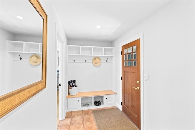 65 Myles View Dr, Duxbury, MA 02332 - mudroom featuring recessed lighting and light tile patterned flooring