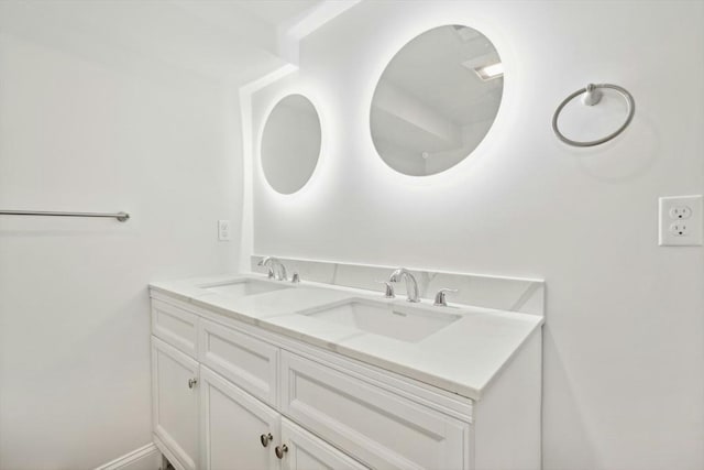 bathroom featuring vanity