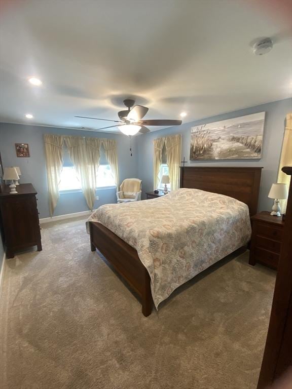 9 Pine City Rd, Carver, MA 02330 - bedroom with carpet, a ceiling fan, and baseboards