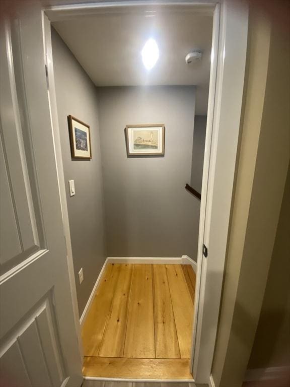 9 Pine City Rd, Carver, MA 02330 - stairway with baseboards and wood finished floors
