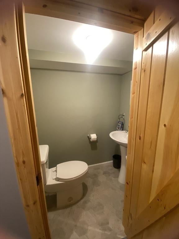 9 Pine City Rd, Carver, MA 02330 - half bath with toilet and baseboards