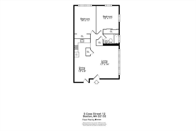 5 Cass St Unit 12, Boston, MA 02132 - property floor plan
