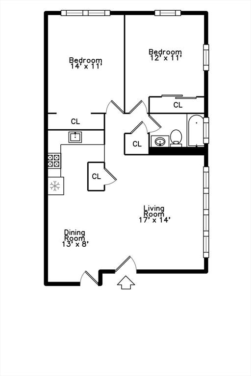 5 Cass St Unit 12, Boston, MA 02132 - floor plan / room layout