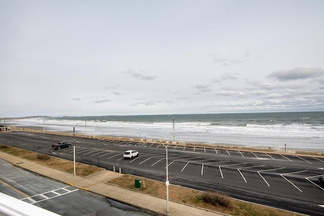 property view of water with a view of the beach