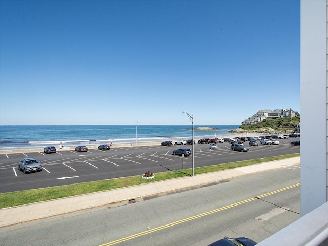 water view with a view of the beach