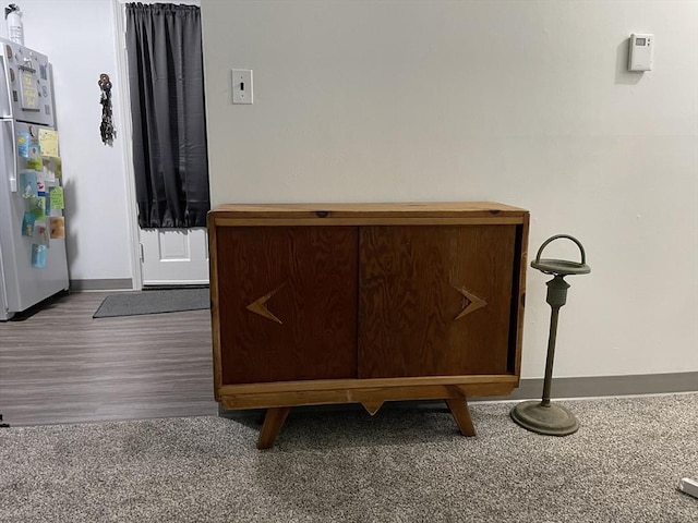 foyer entrance with baseboards