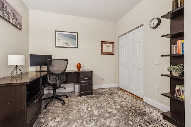 office with baseboards