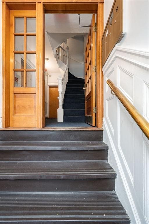 view of staircase