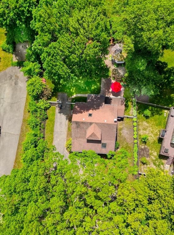 108 Needham St, Dedham, MA 02026 - drone / aerial view