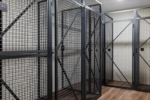 view of storage area