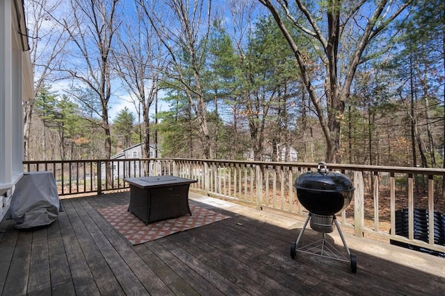 5 Crescent Ln, Sudbury, MA 01776 - wooden terrace with grilling area