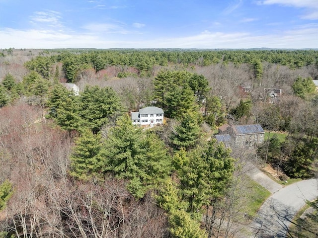 5 Crescent Ln, Sudbury, MA 01776 - aerial view with a forest view