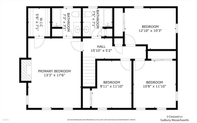 5 Crescent Ln, Sudbury, MA 01776 - view of layout