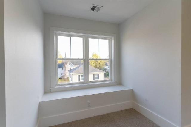 carpeted empty room featuring a healthy amount of sunlight