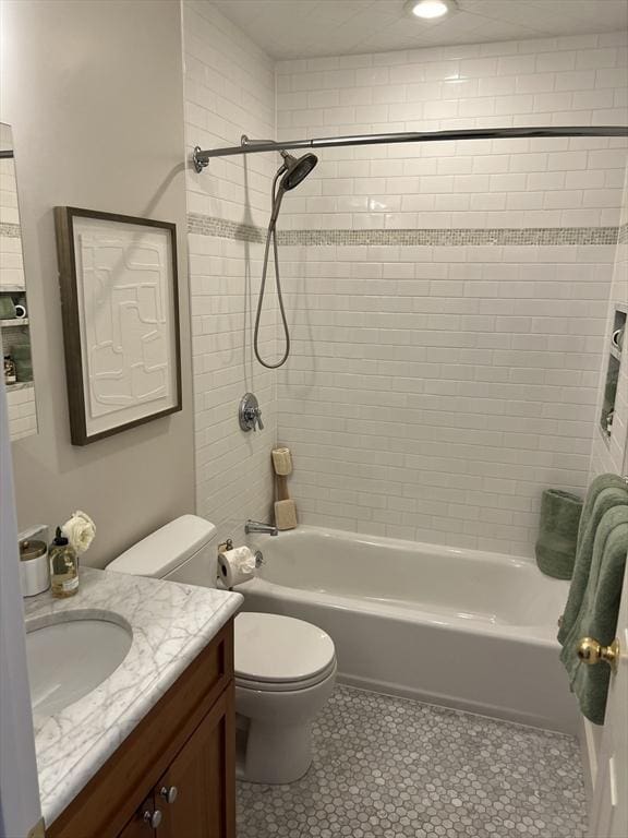 90 Broadway Unit 2C, Boston, MA 02116 - bathroom featuring vanity, shower / washtub combination, and tile patterned flooring